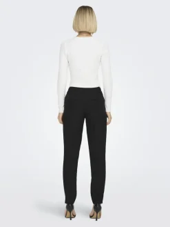 Only Hosen*ONLVERONICA-ELLY LIFE HW PANT TLR NOOS Black