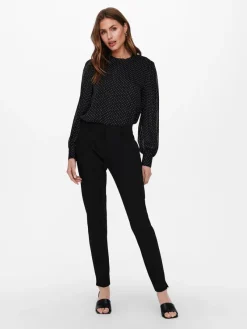 Only Hosen*ONLVERONICA-PISA HW CIGARET PNT TLR NOOS Black