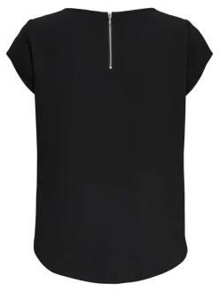 Only Blusen*ONLVIC S/S SOLID TOP NOOS WVN black1