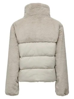Only Jacken*ONLWANJA FUR PUFFER MIX JACKET NOOS OTW moonbeam