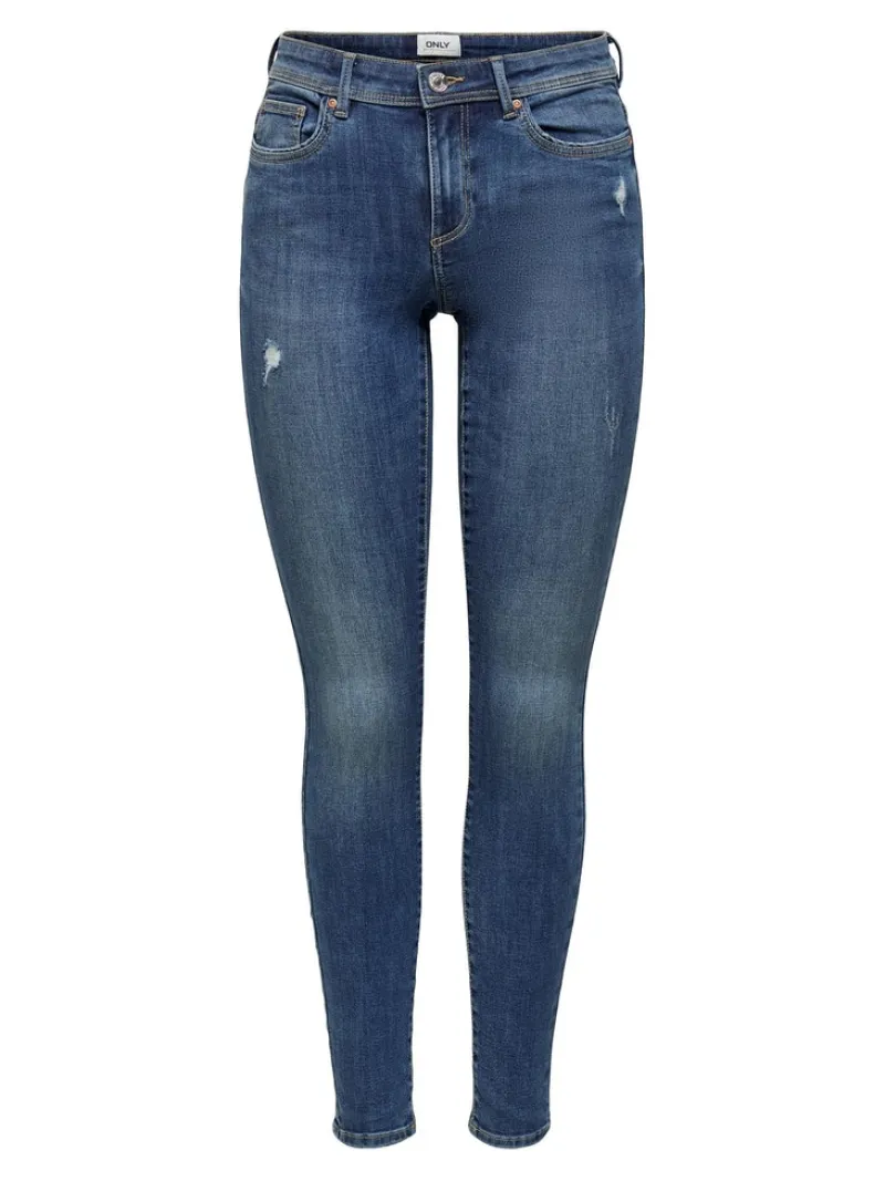 Only Jeans*ONLWAUW MID SKINNY BJ114-3 NOOS Medium Blue Denim