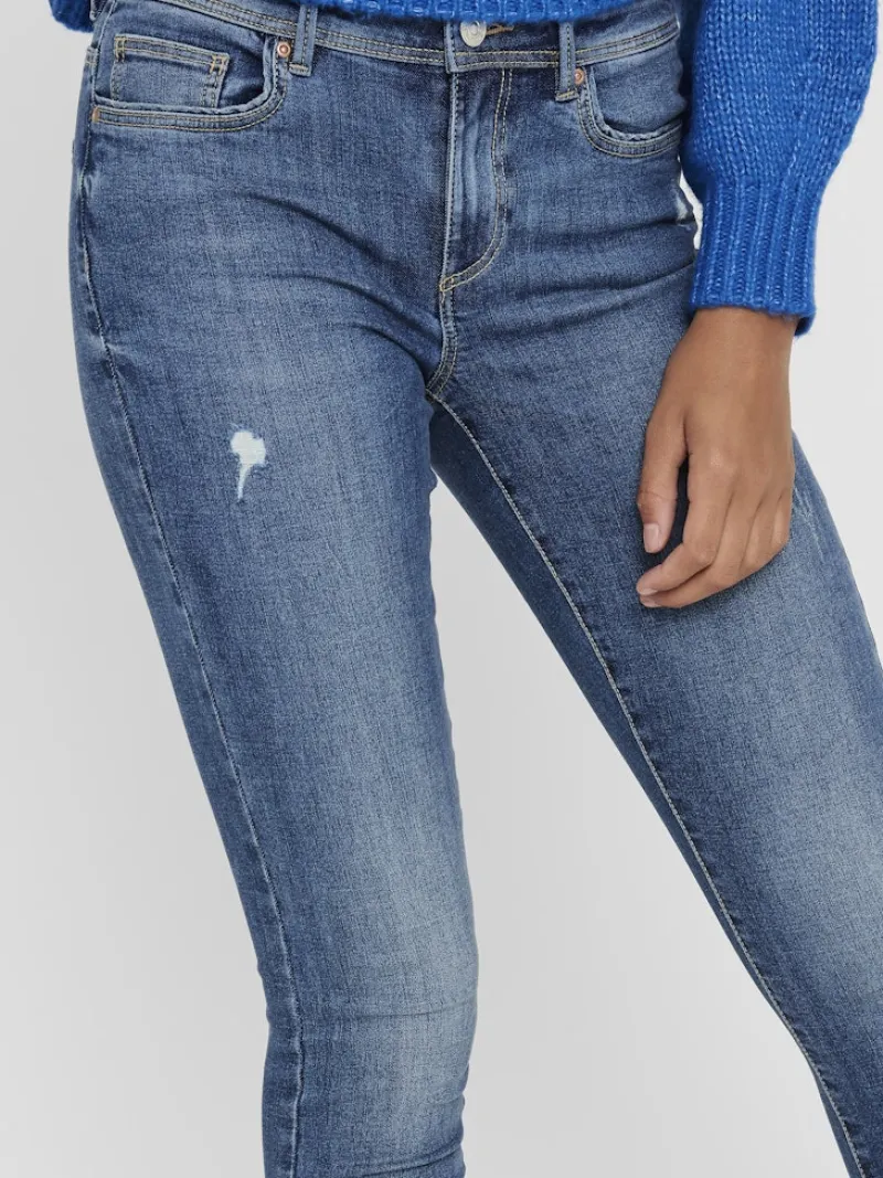 Only Jeans*ONLWAUW MID SKINNY BJ114-3 NOOS Medium Blue Denim