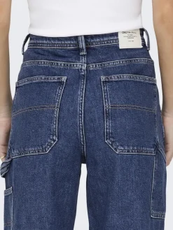 Only Jeans*ONLWEST HW CARPENTER STR DNM DOT507 Medium Blue Denim