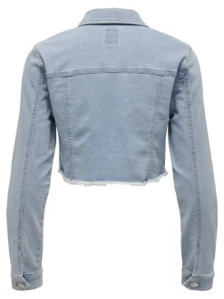 Only Jacken*ONLWONDER LS CROPPED DNM JACKET GUA NOOS Light Blue Denim
