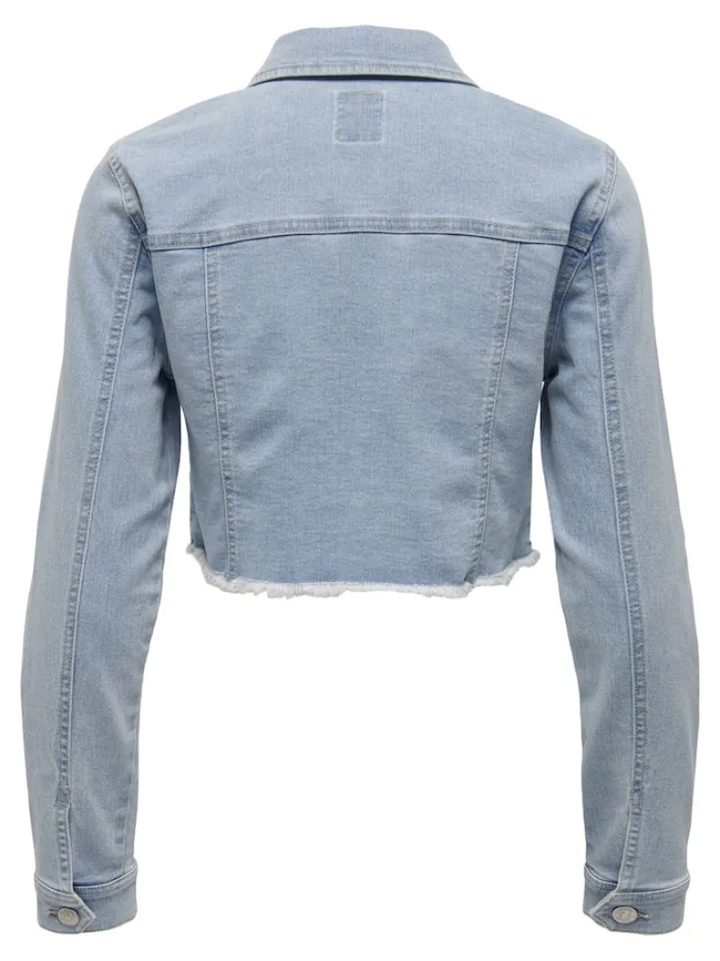Only Jacken*ONLWONDER LS CROPPED DNM JACKET GUA NOOS Light Blue Denim