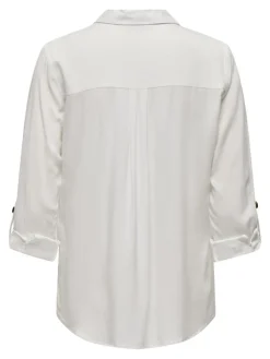 Only Blusen*ASMIN SHIRT L/S WVN NOOS Snow White