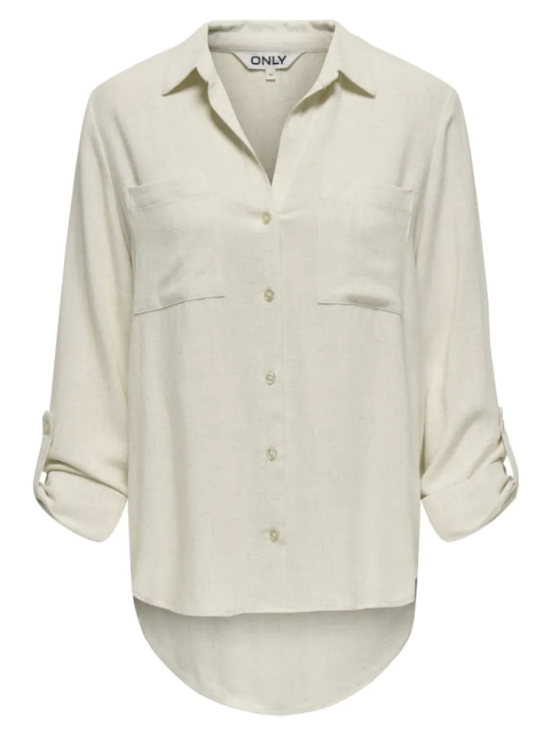 Only Blusen*ASMIN-SIESTA LS LI BL SHIRT PNT NOOS moonbeam