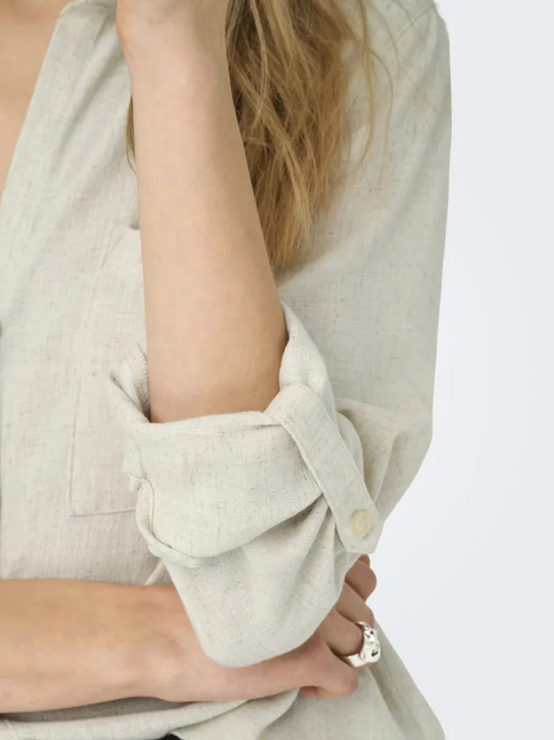 Only Blusen*ASMIN-SIESTA LS LI BL SHIRT PNT NOOS moonbeam