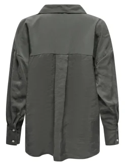 Only Blusen*ONLZAZIMA L/S LOOSE SHIRT WVN NOOS Phantom