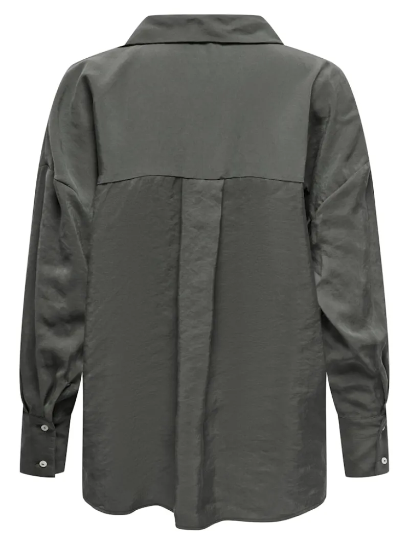 Only Blusen*ONLZAZIMA L/S LOOSE SHIRT WVN NOOS Phantom