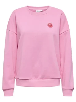 Only Pullover & Sweatshirts*ONLZENJA XMAS BOXY L/S BOX CS SWT sachet pink