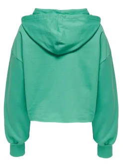 Only Pullover & Sweatshirts*ONLZOEY LS DREAMER CROPPED HOOD NN Winter Green