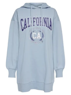 Only Pullover & Sweatshirts*ONLZOEY LS DREAMER OVERSIZE SWT TUNIC CS Dusty Blue