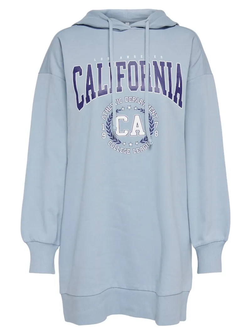 Only Pullover & Sweatshirts*ONLZOEY LS DREAMER OVERSIZE SWT TUNIC CS Dusty Blue