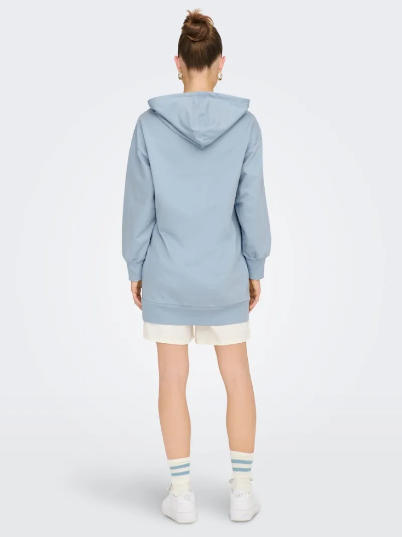 Only Pullover & Sweatshirts*ONLZOEY LS DREAMER OVERSIZE SWT TUNIC CS Dusty Blue