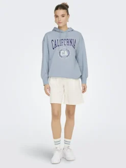 Only Pullover & Sweatshirts*ONLZOEY LS DREAMER OVERSIZE SWT TUNIC CS Dusty Blue