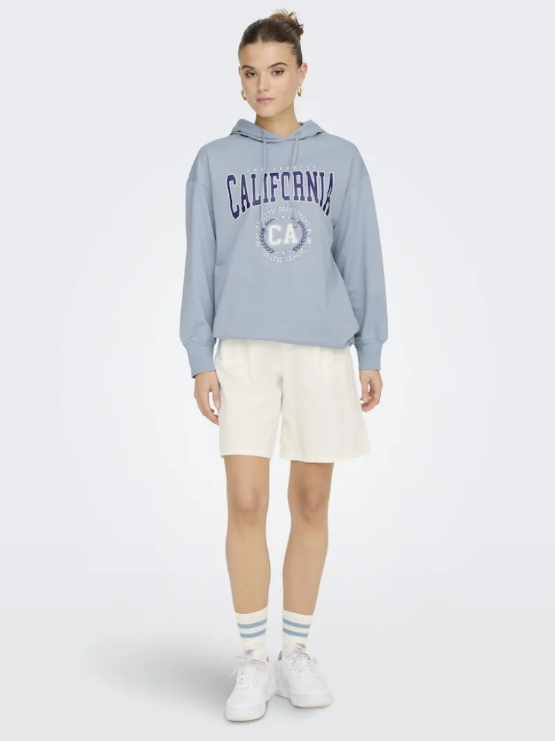 Only Pullover & Sweatshirts*ONLZOEY LS DREAMER OVERSIZE SWT TUNIC CS Dusty Blue