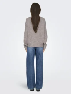 Only Pullover & Sweatshirts*ONLZOEY L/S REGULAR CARDIGAN KNT NOOS woodsmoke