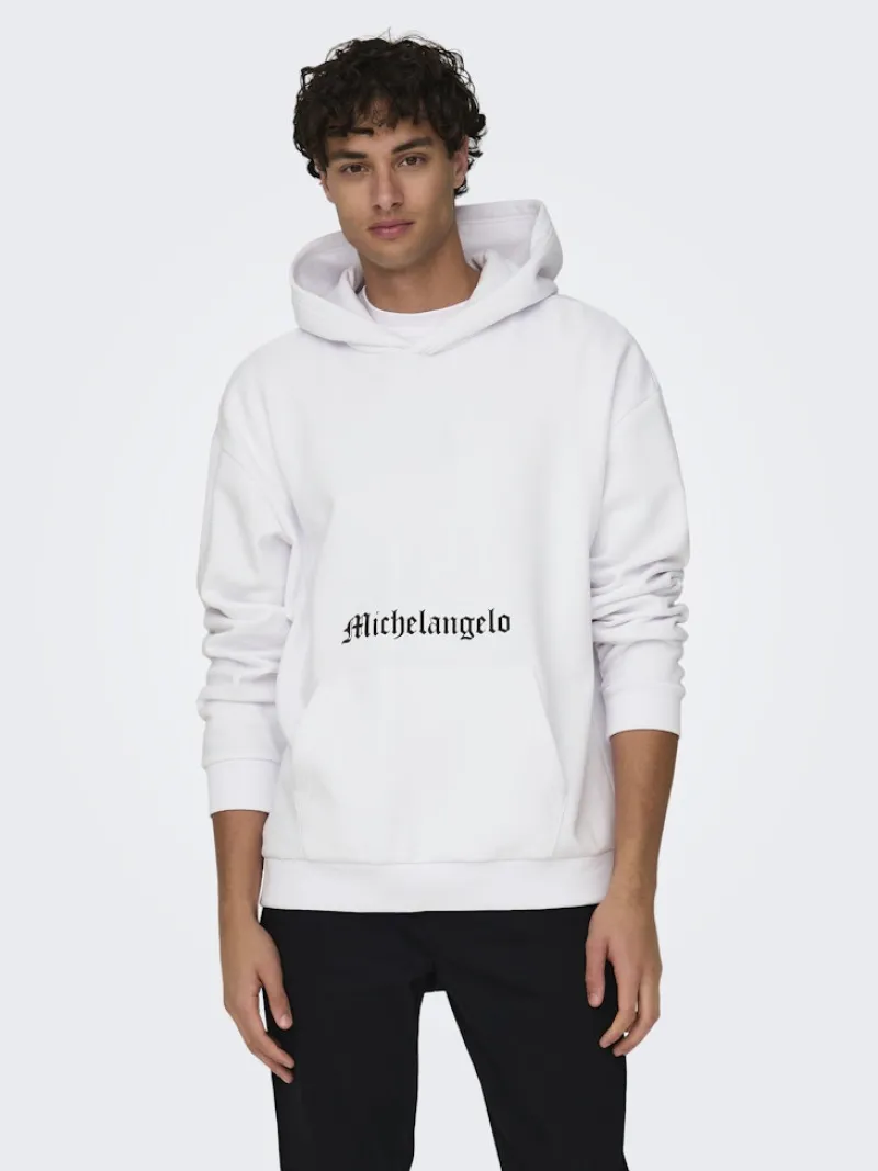 Only & Sons Pullover & Sweatshirts*ONSAPOH LIFE RLX SWEAT HOODIE white