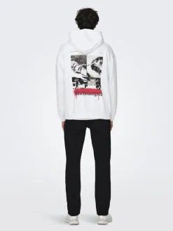 Only & Sons Pullover & Sweatshirts*ONSAPOH LIFE RLX SWEAT HOODIE white