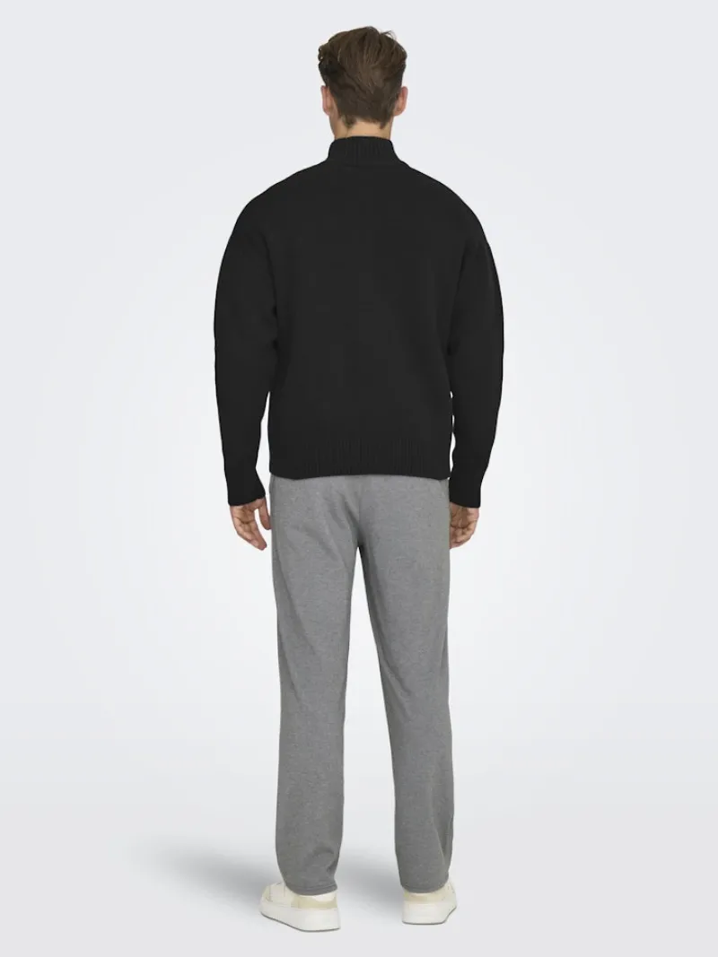 Only & Sons Pullover & Sweatshirts*ONSBLAKE DS HIGH NECK CARDIGAN KNIT NOOS Black