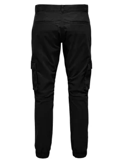 Only & Sons Hosen|Big Boys*ONSCAM STAGE CARGO CUFF LIFE 6687 NOOS Black