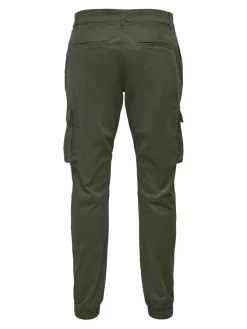 Only & Sons Hosen|Big Boys*ONSCAM STAGE CARGO CUFF LIFE 6687 NOOS Olive Night
