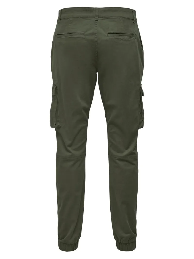 Only & Sons Hosen|Big Boys*ONSCAM STAGE CARGO CUFF LIFE 6687 NOOS Olive Night