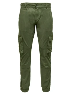 Only & Sons Hosen|Big Boys*ONSCAM STAGE CARGO CUFF LIFE 6687 NOOS Olive Night