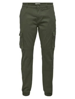 Only & Sons Hosen|Big Boys*ONSCAM STAGE CARGO CUFF LIFE 6687 NOOS Olive Night