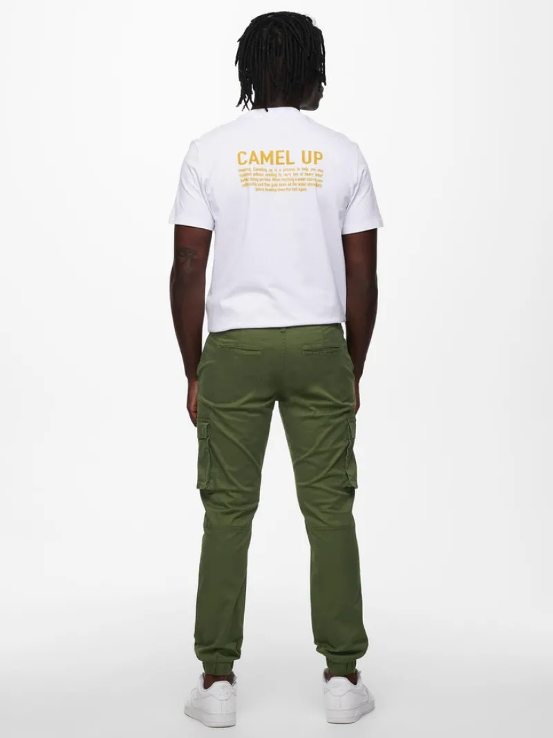 Only & Sons Hosen|Big Boys*ONSCAM STAGE CARGO CUFF LIFE 6687 NOOS Olive Night