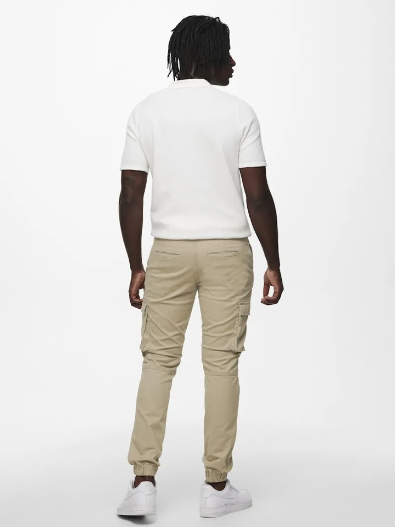 Only & Sons Big Boys|Hosen*ONSCAM STAGE CARGO CUFF LIFE 6687 NOOS chinchilla