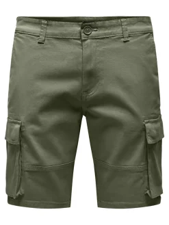 Only & Sons Shorts*ONSCAM STAGE CARGO SHORTS 6689 LIFE NOOS Deep Lichen Green