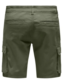 Only & Sons Shorts*ONSCAM STAGE CARGO SHORTS 6689 LIFE NOOS Deep Lichen Green