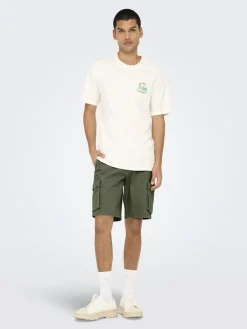 Only & Sons Shorts*ONSCAM STAGE CARGO SHORTS 6689 LIFE NOOS Deep Lichen Green