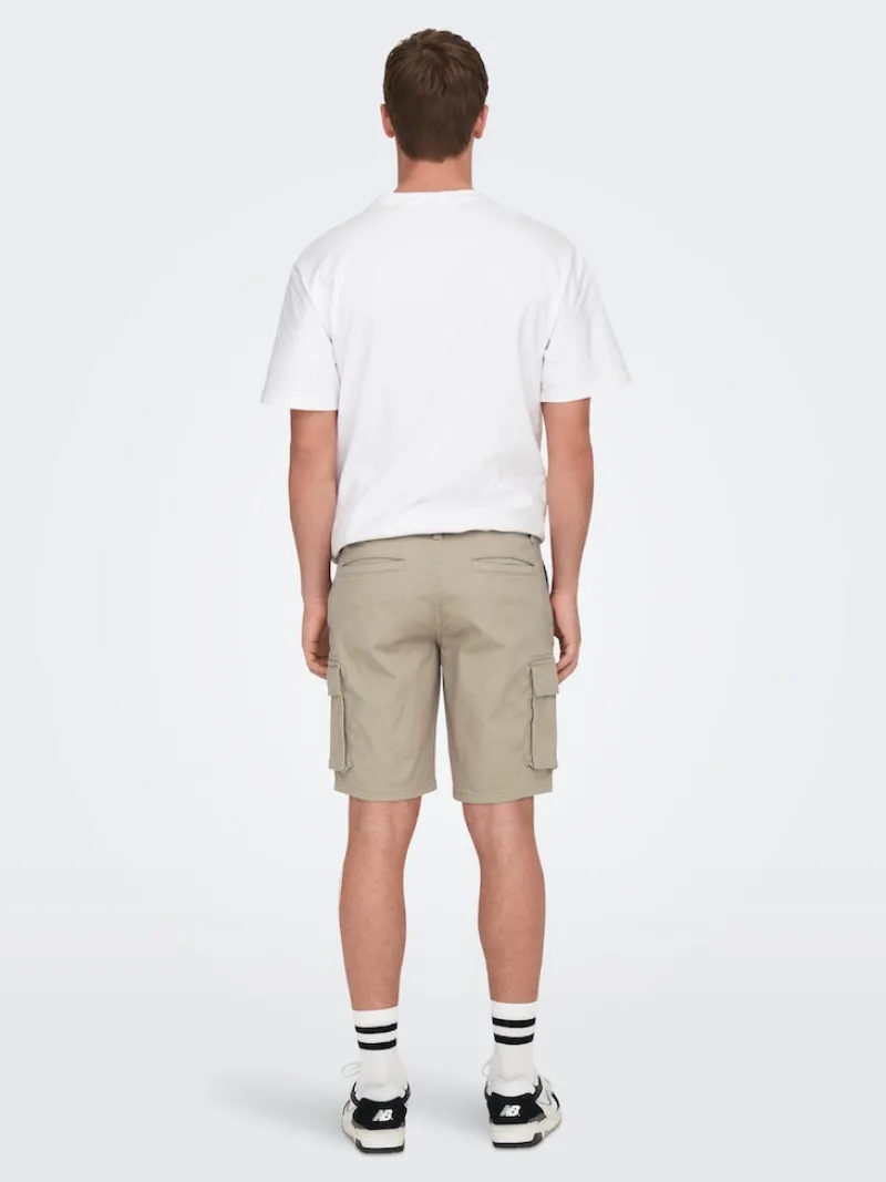 Only & Sons Shorts*ONSCAM STAGE CARGO SHORTS 6689 LIFE NOOS grau1