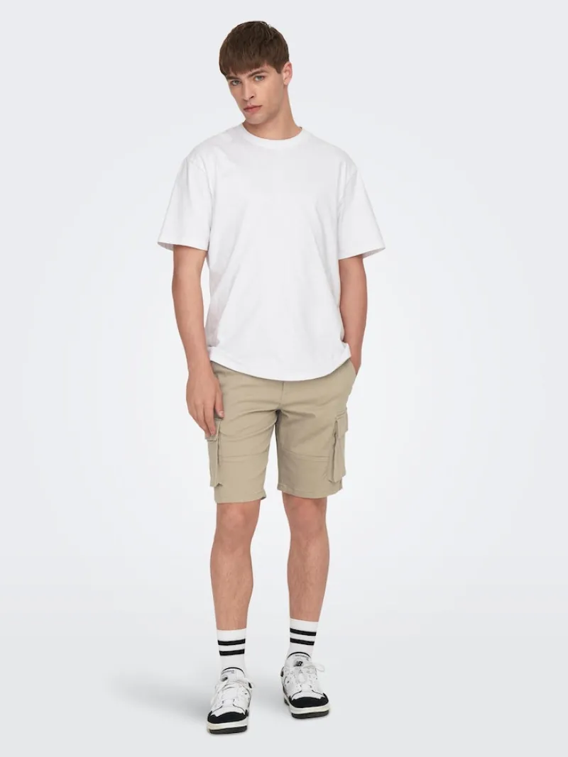 Only & Sons Shorts*ONSCAM STAGE CARGO SHORTS 6689 LIFE NOOS grau1