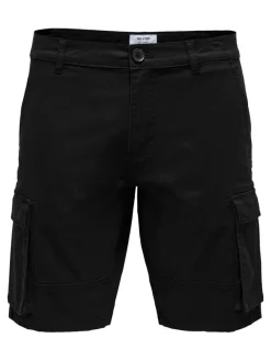 Only & Sons Shorts*ONSCAM STAGE CARGO SHORTS 6689 LIFE NOOS Black