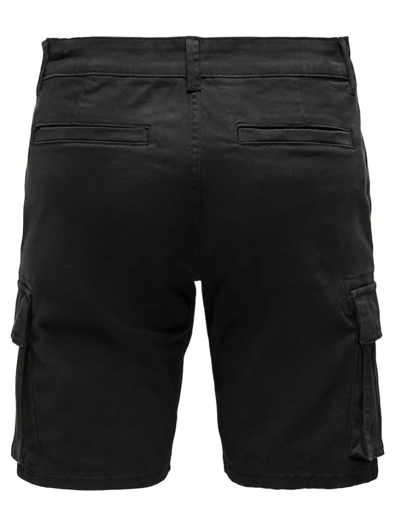 Only & Sons Shorts*ONSCAM STAGE CARGO SHORTS 6689 LIFE NOOS Black