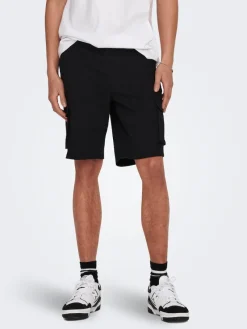 Only & Sons Shorts*ONSCAM STAGE CARGO SHORTS 6689 LIFE NOOS Black
