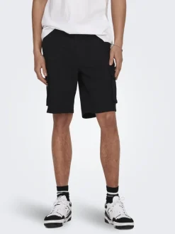 Only & Sons Shorts*ONSCAM STAGE CARGO SHORTS 6689 LIFE NOOS Black