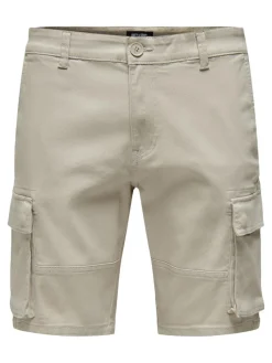Only & Sons Shorts*ONSCAM STAGE CARGO SHORTS 6689 LIFE NOOS Silver Lining