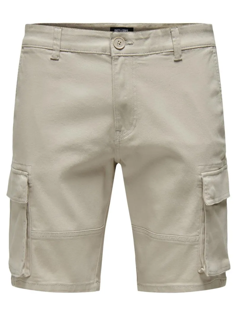 Only & Sons Shorts*ONSCAM STAGE CARGO SHORTS 6689 LIFE NOOS Silver Lining