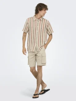 Only & Sons Shorts*ONSCAM STAGE CARGO SHORTS 6689 LIFE NOOS Silver Lining