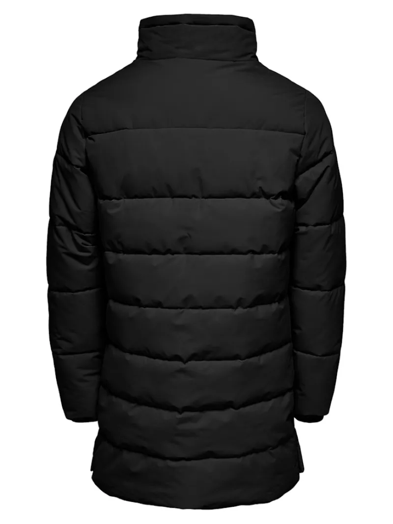 Only & Sons Jacken*ONSCARL LIFE LONG QUILTED COAT OTW NOOS Black