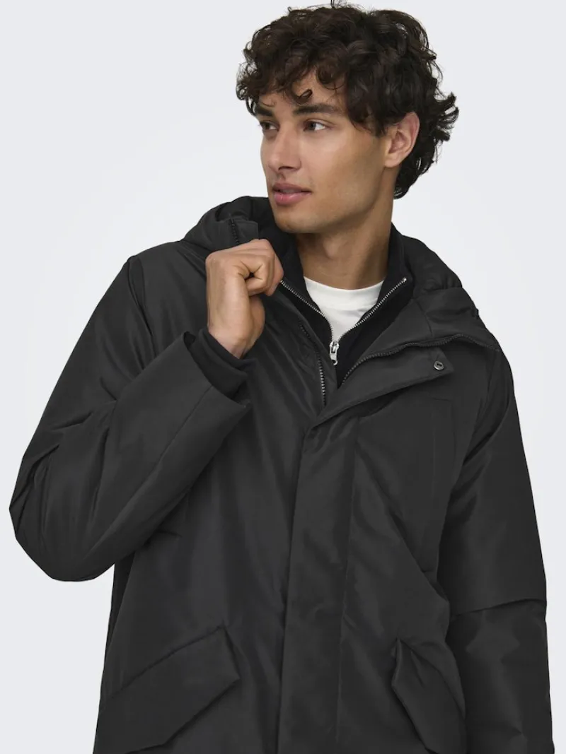 Only & Sons Jacken*ONSCARL LIFE PARKA OTW Black