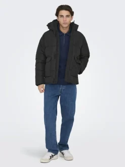 Only & Sons Jacken*ONSCARL LIFE QUILTED JACKET OTW Black