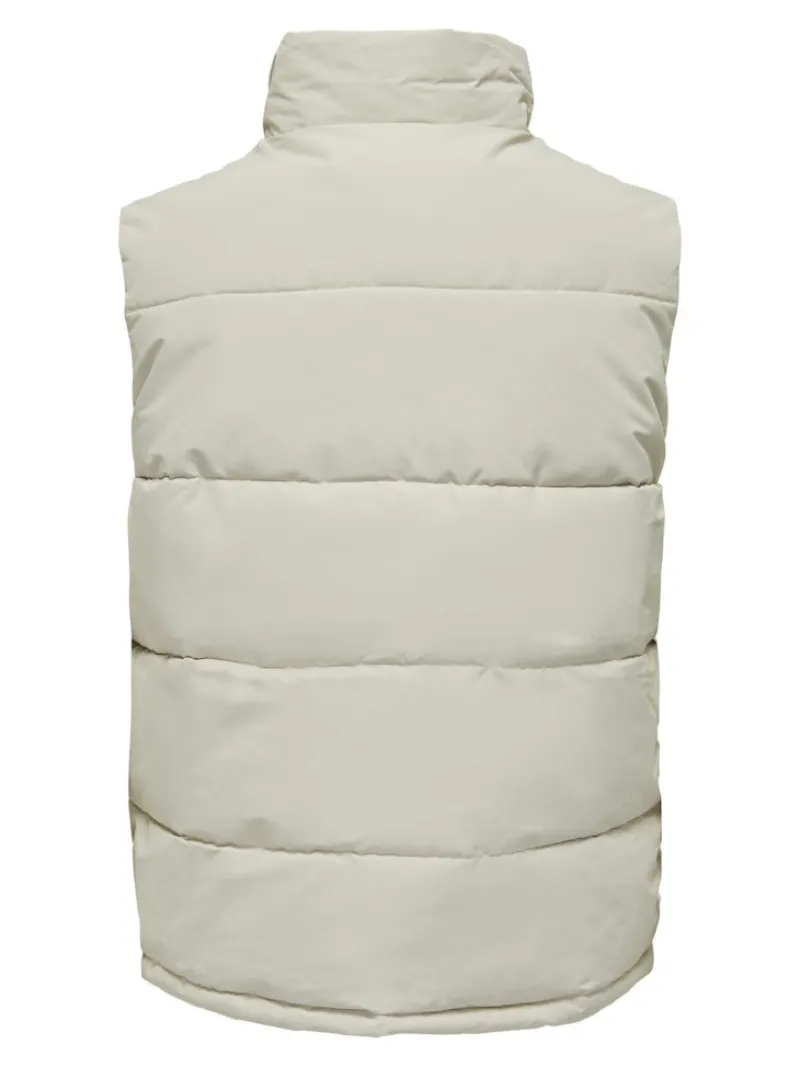 Only & Sons Westen*ONSCARL LIFE QUILTED VEST OTW Silver Lining