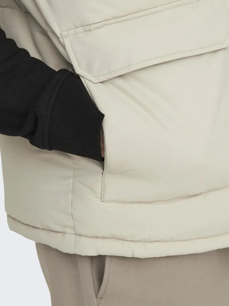 Only & Sons Westen*ONSCARL LIFE QUILTED VEST OTW Silver Lining