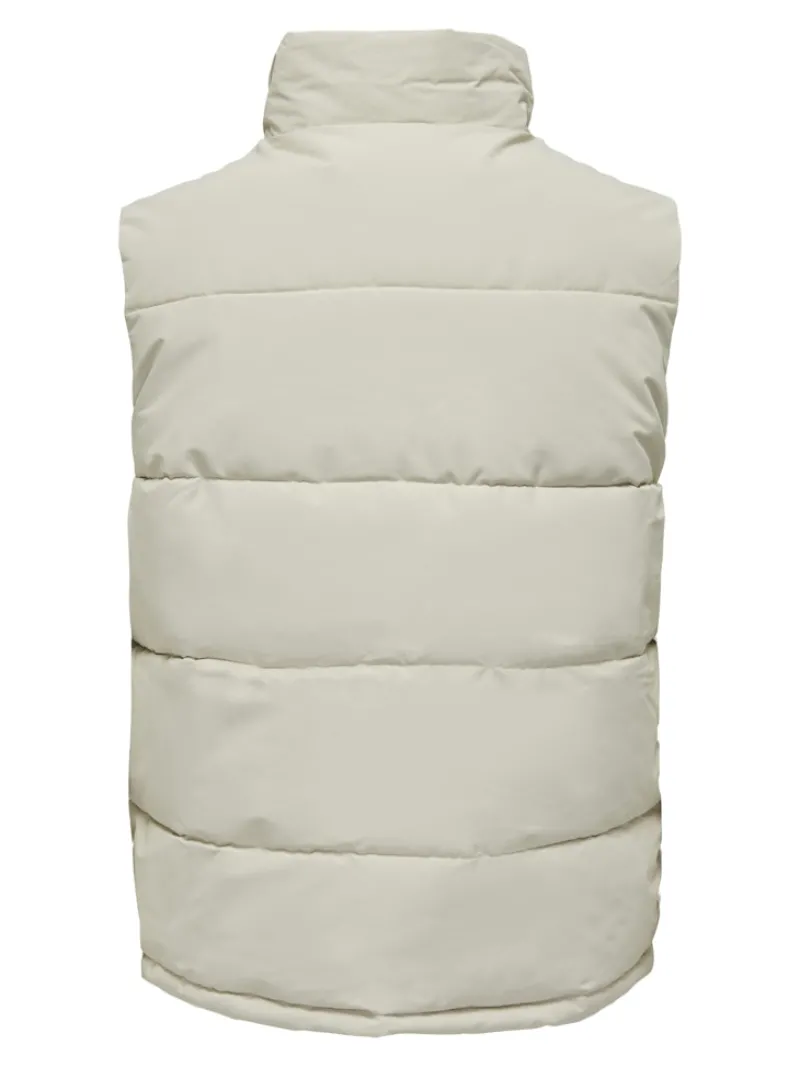 Only & Sons Westen*ONSCARL LIFE QUILTED VEST OTW Silver Lining